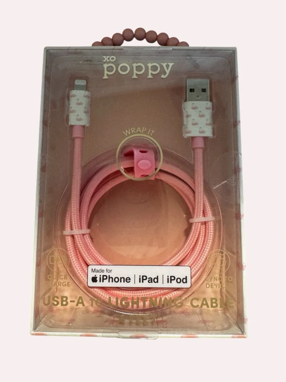 XO Poppy USB-A to Lightning Cable for iPhone iPad iPod